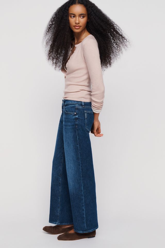 PAIGE Dana Low-Rise Wide-Leg Jeans #1