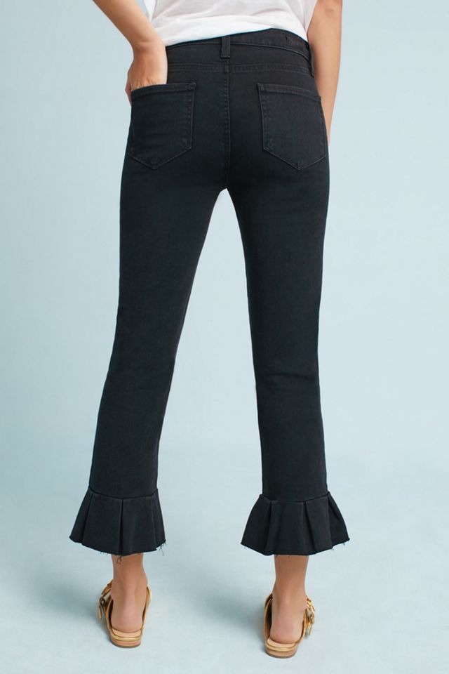 Paige Rafaela Mid-Rise Skinny Cropped Ruffle Petite Jeans #3