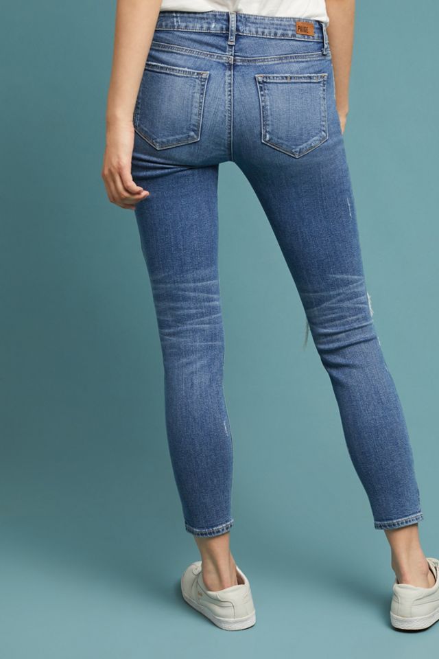 Paige Verdugo Low-Rise Cropped Skinny Jeans #1