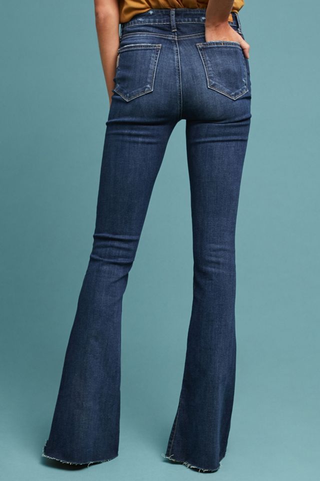 Paige Lou Lou High-Rise Twisted Seam Flare Jeans #1
