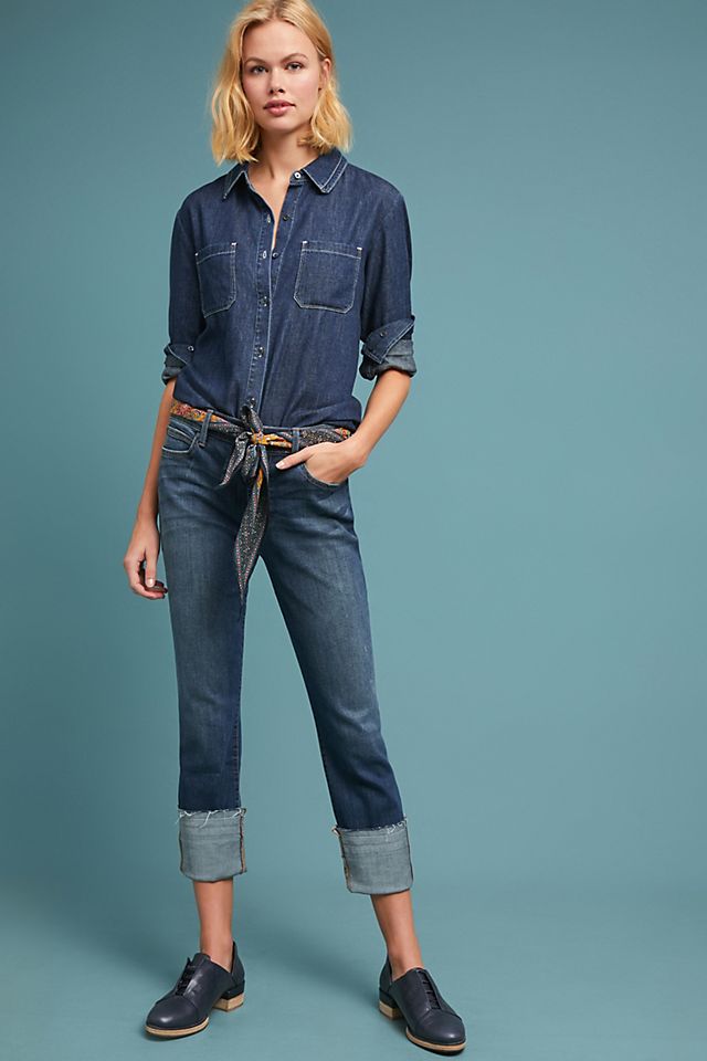 Level 99 Morgan High-Rise Slouchy Straight Jeans | Anthropologie