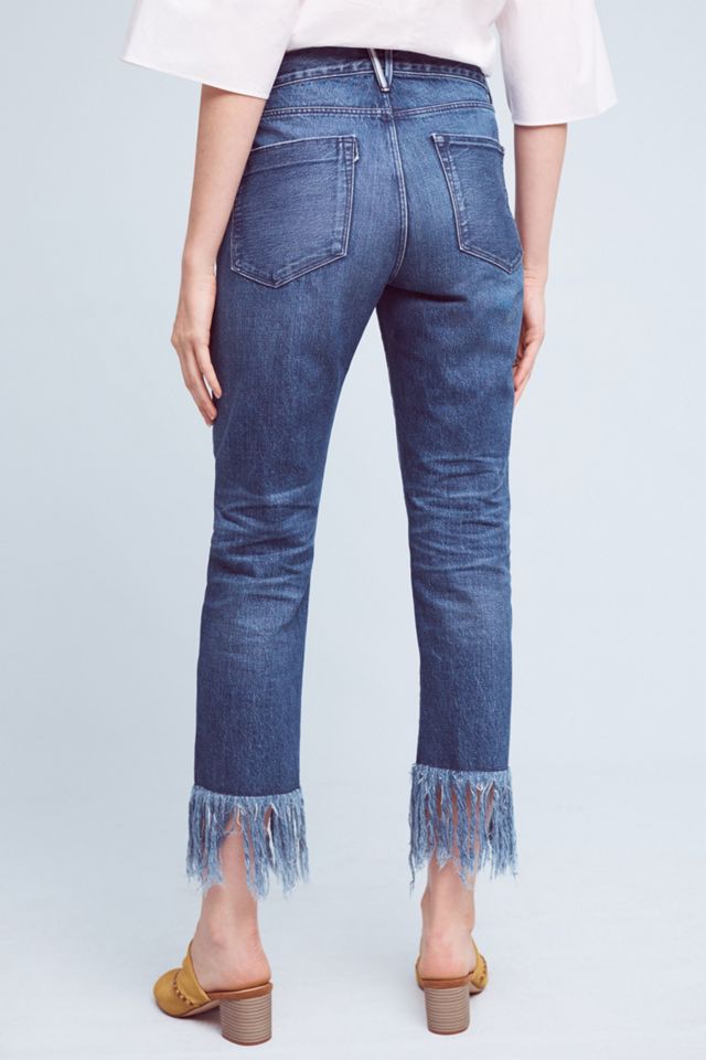 3x1 NYC WM3 High-Rise Straight Cropped Fringe Jeans #3