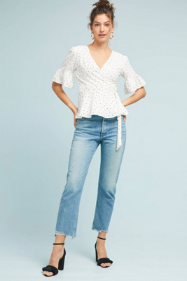 3x1 Mid-rise Cropped Jeans In Blue