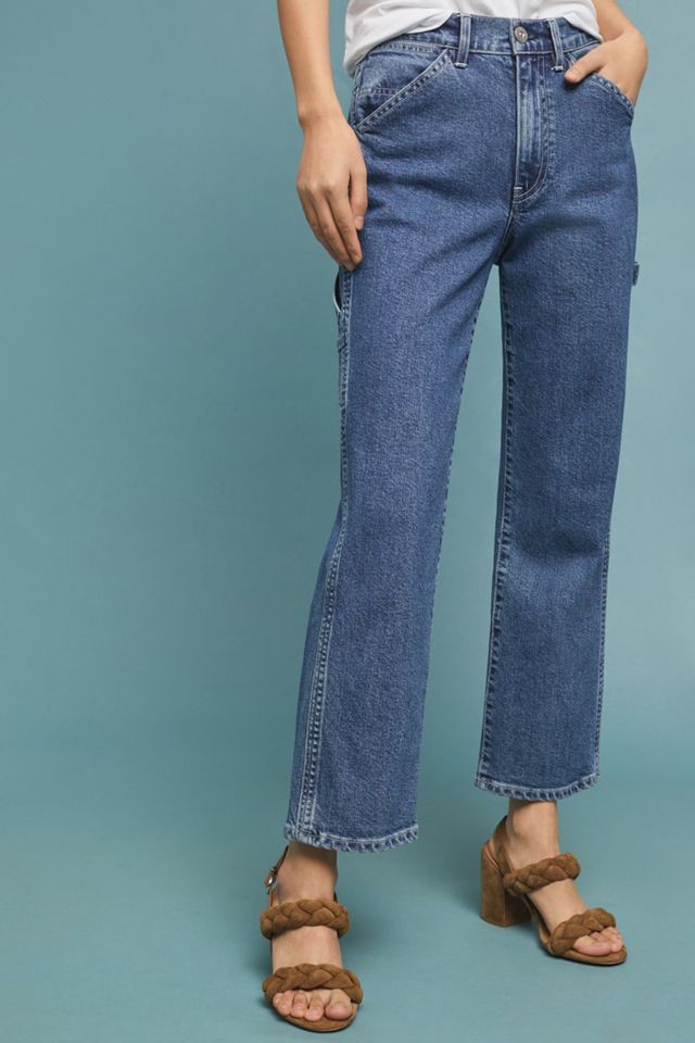 3x1 Rose High-Rise Cropped Flare Jeans #1