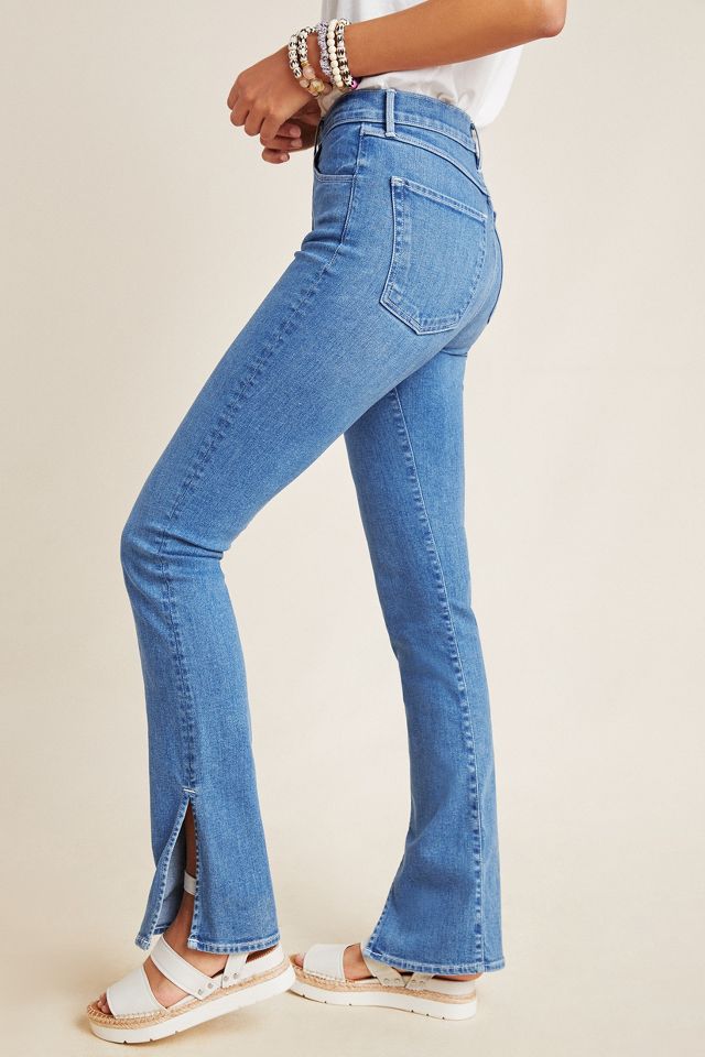 Anthropologie, Jeans, Anthro Pitcha Clothier Denim High Waisted Ruffled  Frayed Bell Bottom Jeans