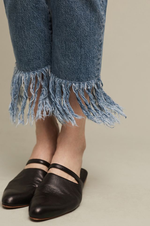 3x1 NYC WM3 High-Rise Straight Cropped Fringe Jeans #3