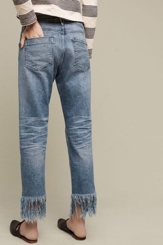 3x1 NYC WM3 High-Rise Straight Cropped Fringe Jeans #4