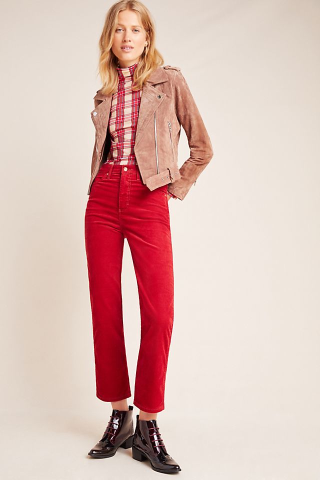 Wrangler Heritage Ultra High-Rise Straight Cropped Corduroy Pants |  Anthropologie