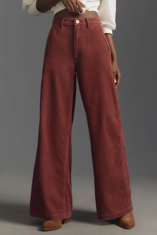Wrangler Corduroy High-Rise Wide-Leg Trouser Jeans #1
