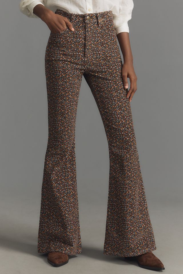 Lee Floral High-Rise Flare Jeans #1