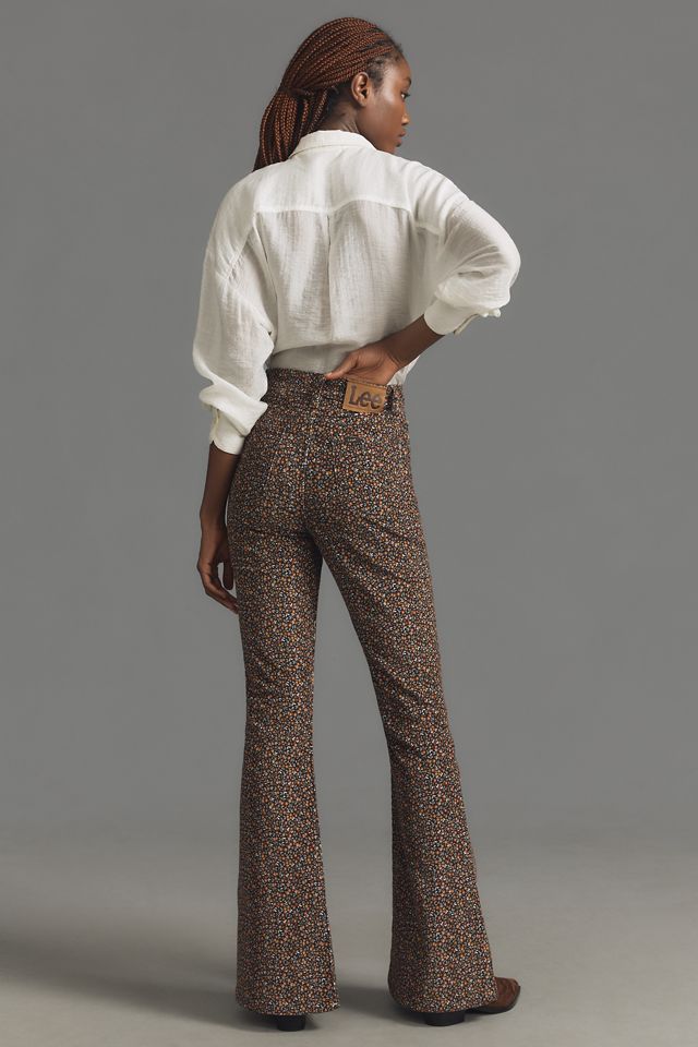 Lee Floral High-Rise Flare Jeans #2