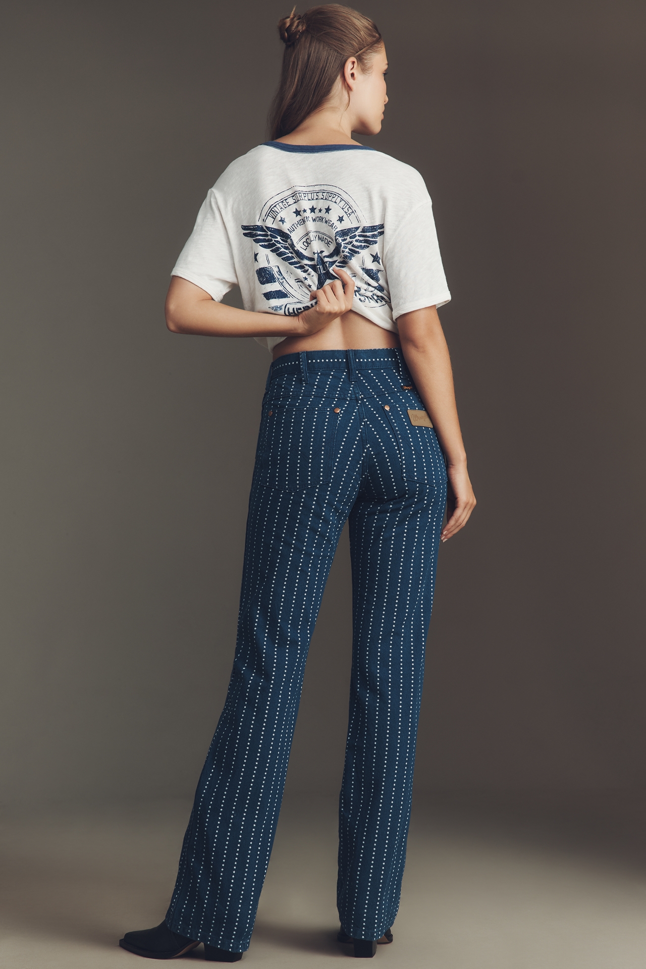 Wrangler Wrancer High-Rise Straight-Leg Jeans