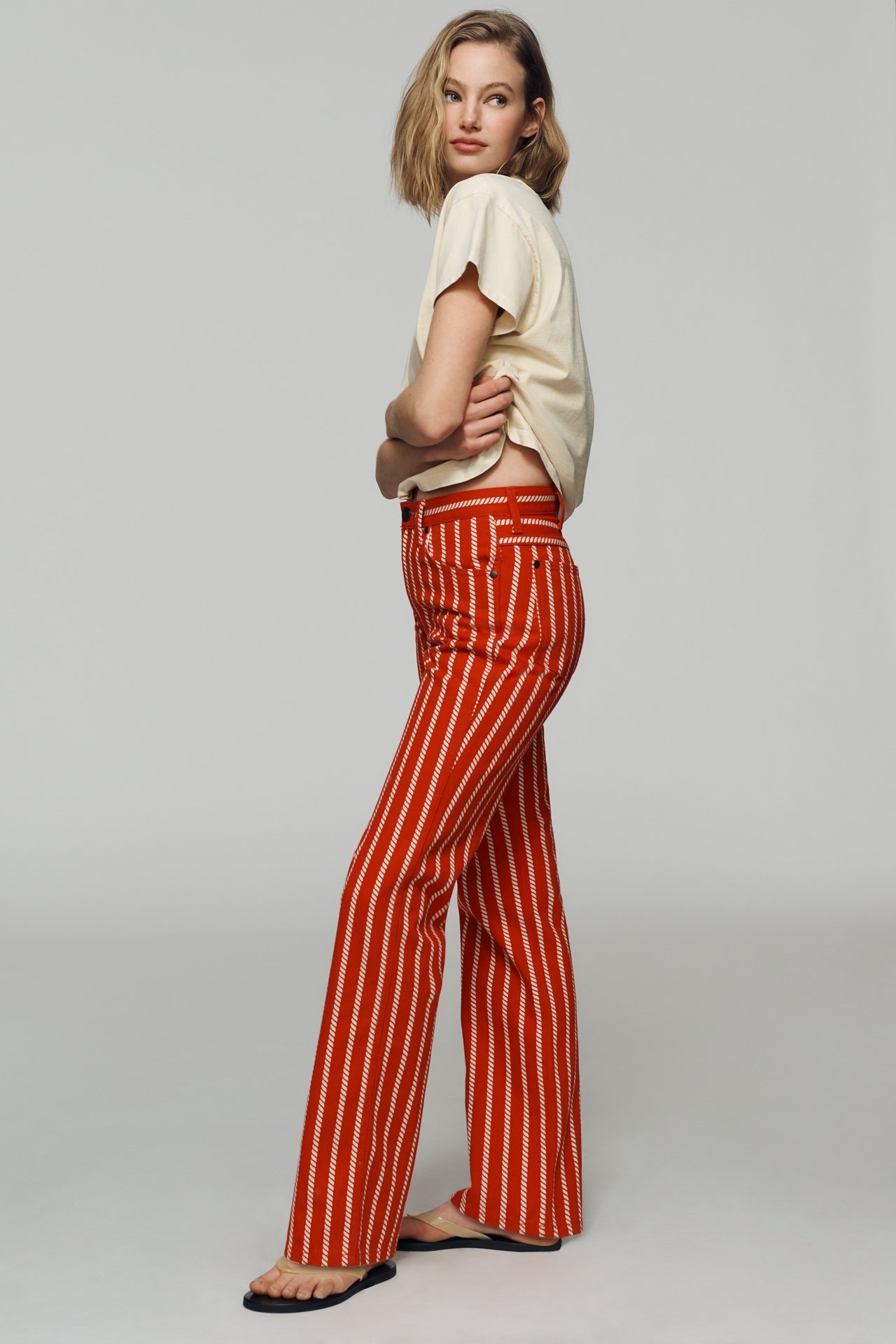 Wrangler Cotton Wrancher High-Rise Straight Leg Jeans