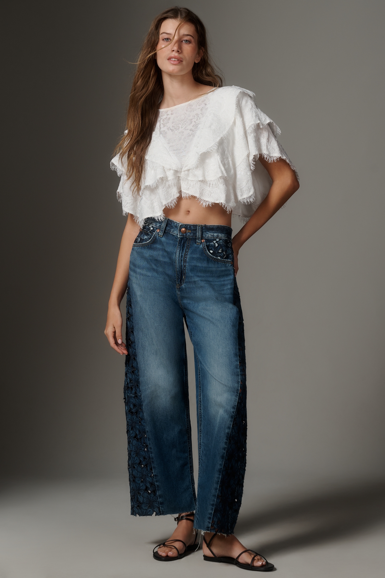 Lee Rider Mid-Rise Barrel Jeans