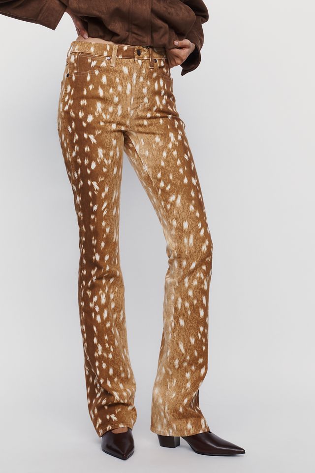 Wrangler Dallas Faun Print High Rise Bootcut Jeans #3