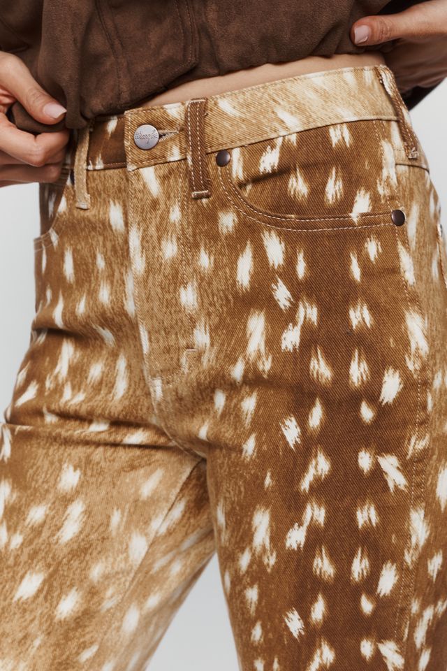 Wrangler Dallas Faun Print High Rise Bootcut Jeans #4