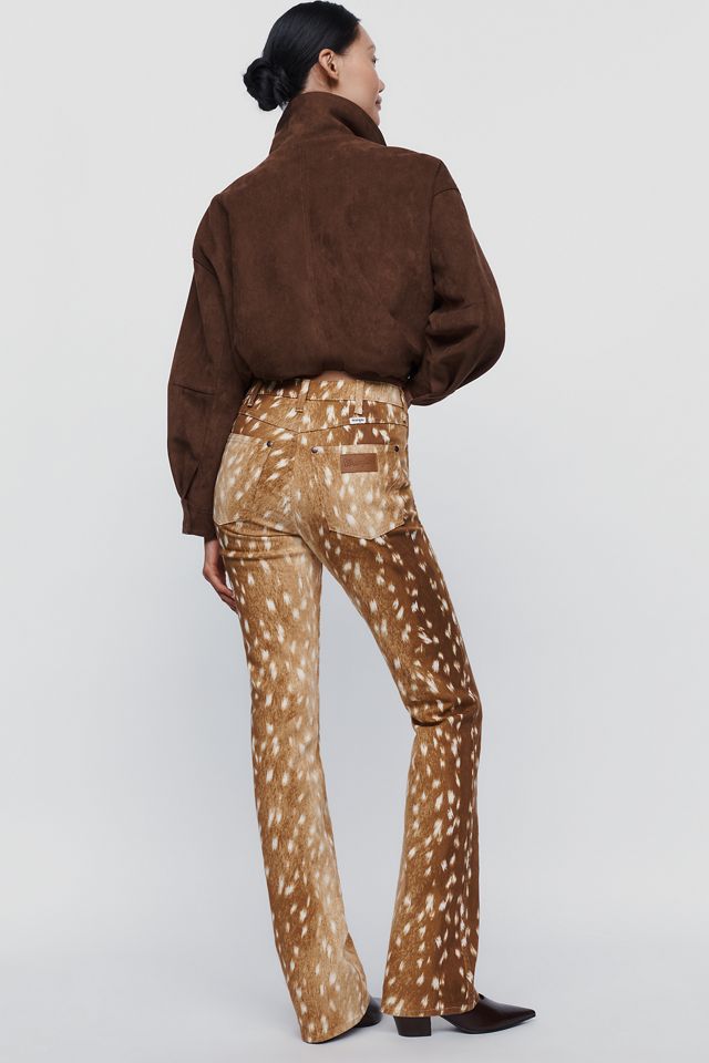 Wrangler Dallas Faun Print High Rise Bootcut Jeans #5