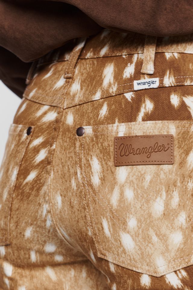 Wrangler Dallas Faun Print High Rise Bootcut Jeans #6