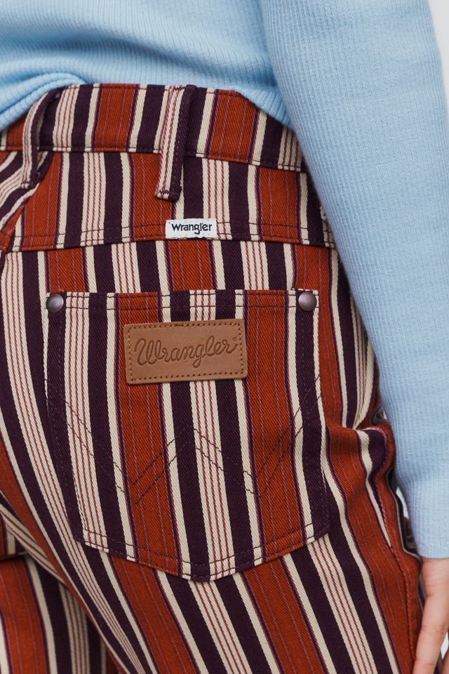 Wrangler 70s High Rise Flare Striped Jeans  #1