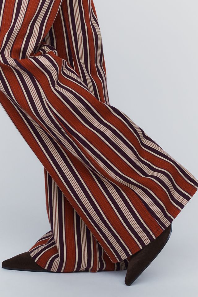 Wrangler 70s High Rise Flare Striped Jeans  #4