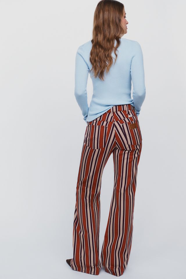Wrangler 70s High Rise Flare Striped Jeans  #5