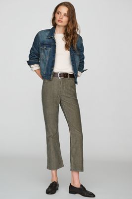 Lee Kick Boot High-Rise Bootcut Cropped Jeans