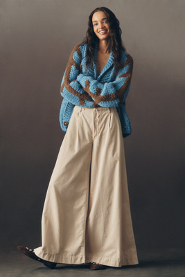 Pilcro Tie-Waist High-Rise Wide-Leg Trouser Jeans product page