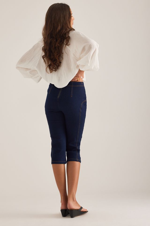 Jeans Dritti Vita Alta The Bella Capri di Pilcro #1