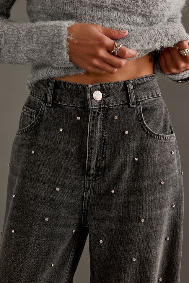 Jeans a Gamba Larga Decorati By Anthropologie #2