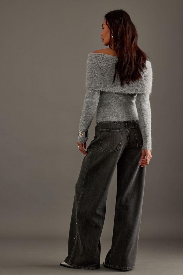 Jeans a Gamba Larga Decorati By Anthropologie #1