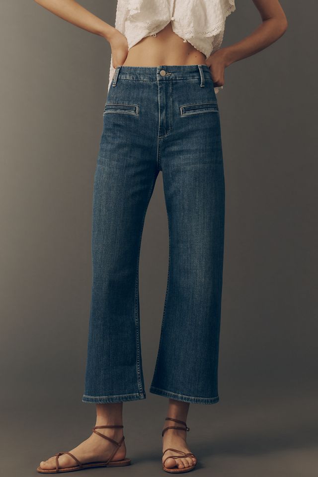 Maeve Welt Pocket High-Rise Crop Wide-Leg Jeans #2