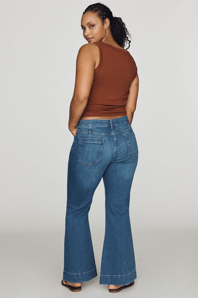 Jeans Acampanados Retro de Tiro Alto Pilcro #8