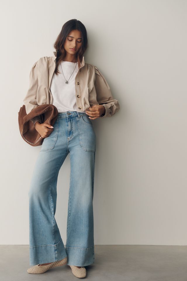Pilcro Rylan Relaxed High-Rise Flare Jeans #4