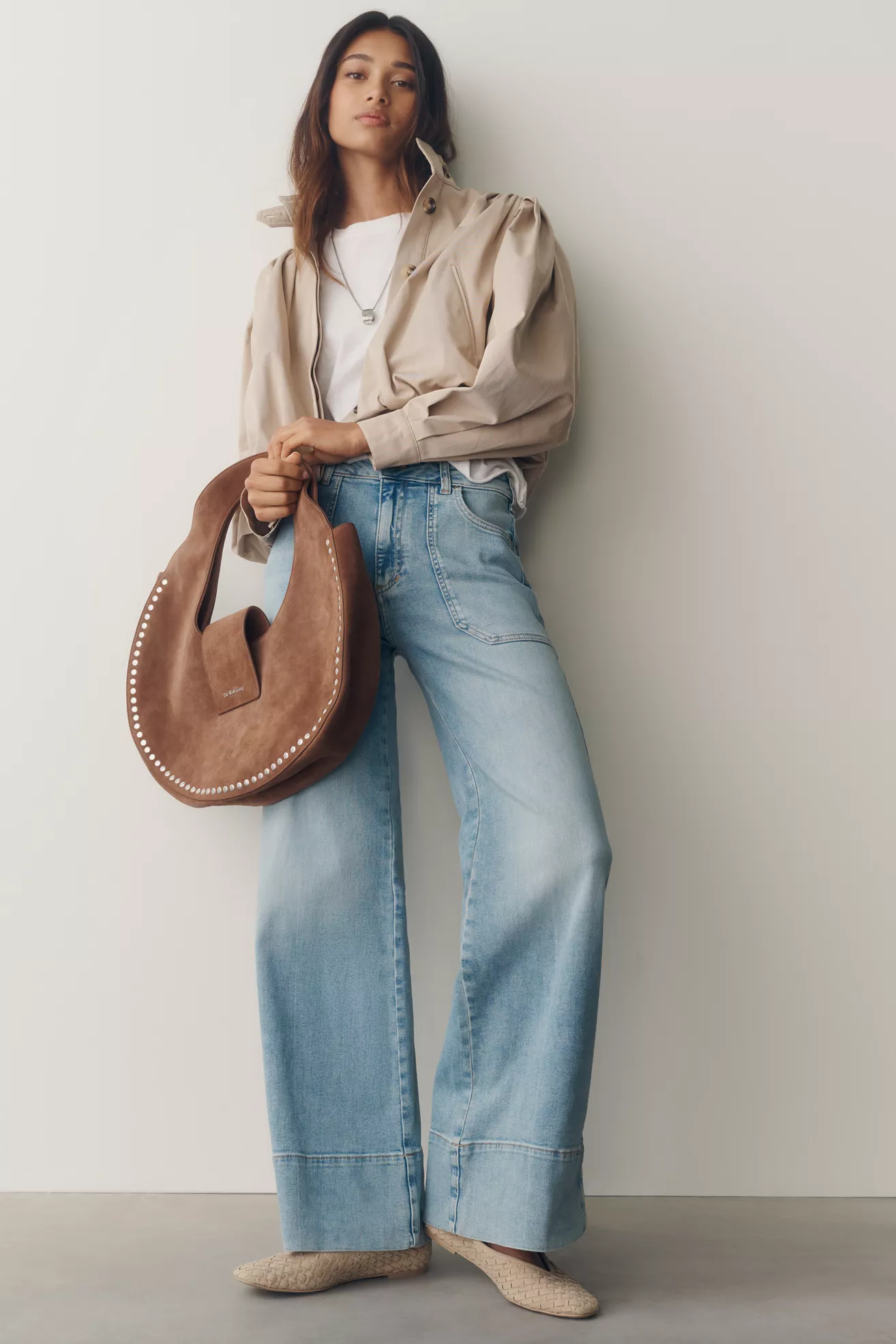 Pilcro Rylan Relaxed High Rise Flare Jeans