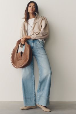 Pilcro Rylan Relaxed High-Rise Flare Jeans