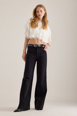 The Rylan High-Rise Flare Jeans by Pilcro