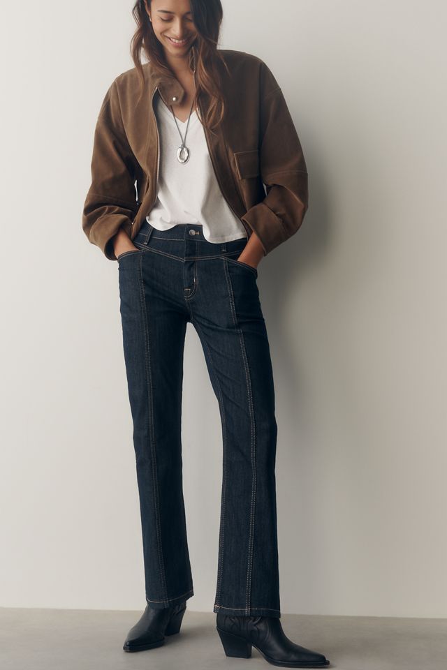 Pilcro High-Rise Seamed Straight-Leg Jeans #3