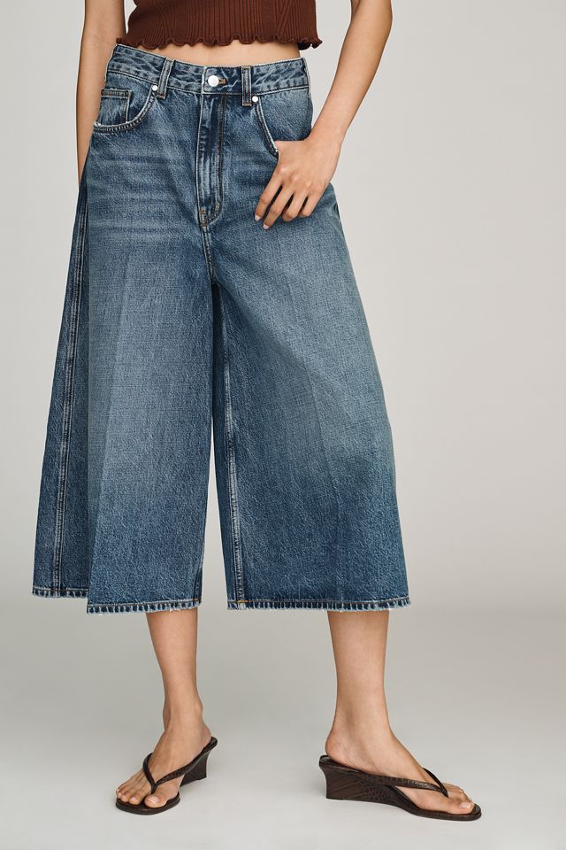 Pilcro High-Rise Baggy Culotte Jeans #1