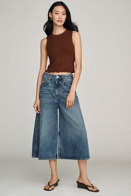 Pilcro High-Rise Baggy Culotte Jeans