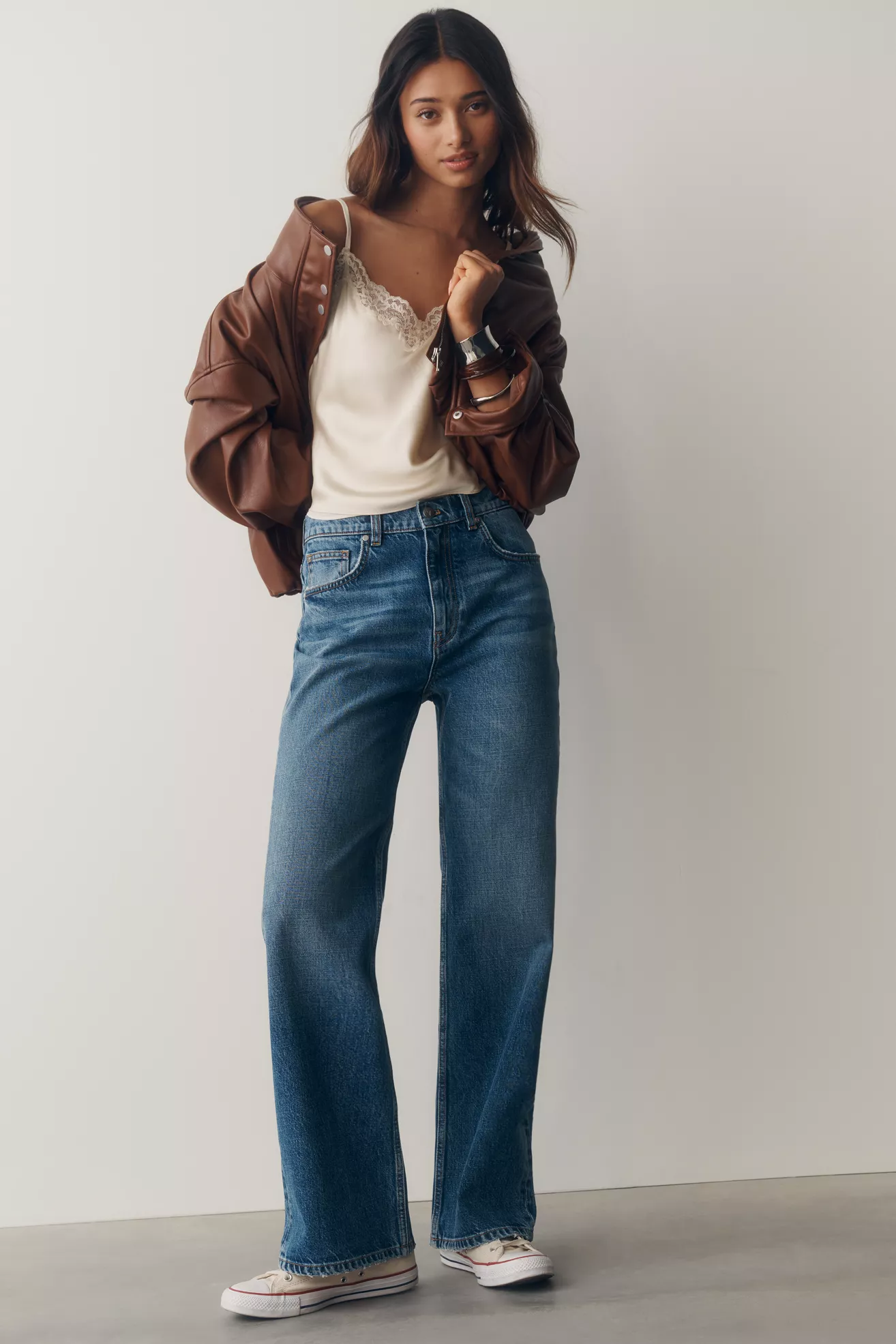 Pilcro High Rise Bootleg Jeans