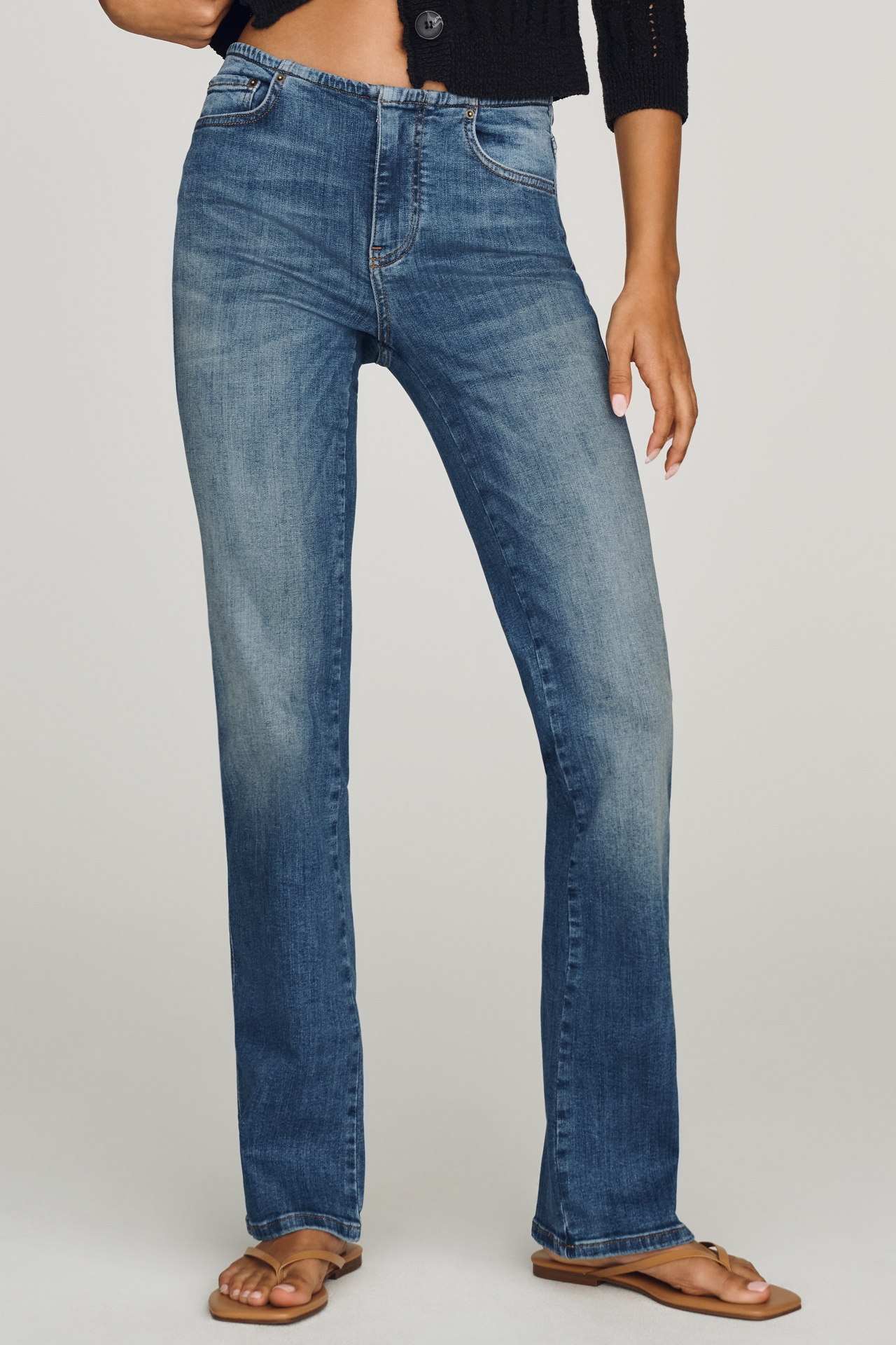 Pilcro Low Rise Flare Jeans