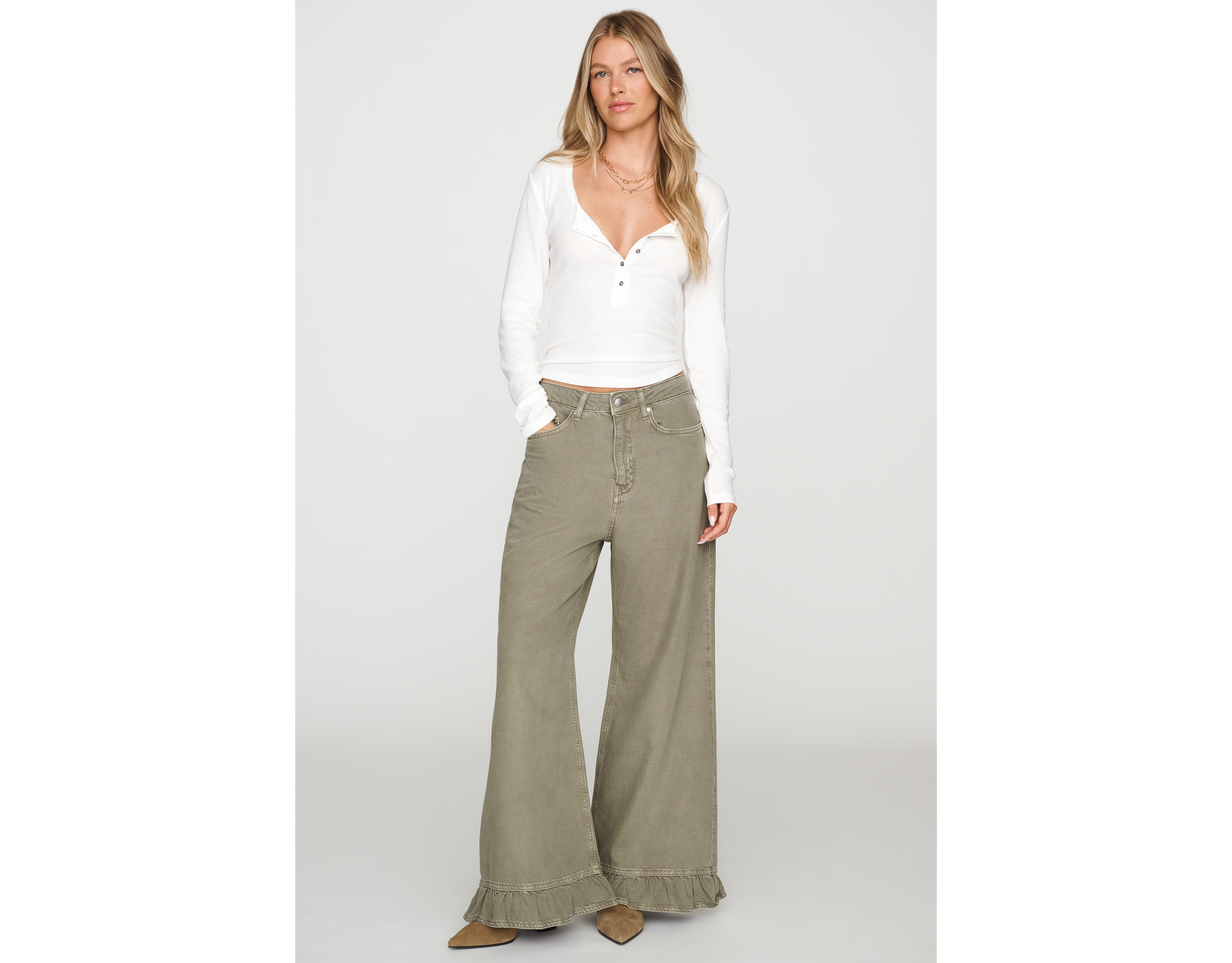 Pilcro High Rise Wide Leg Jeans