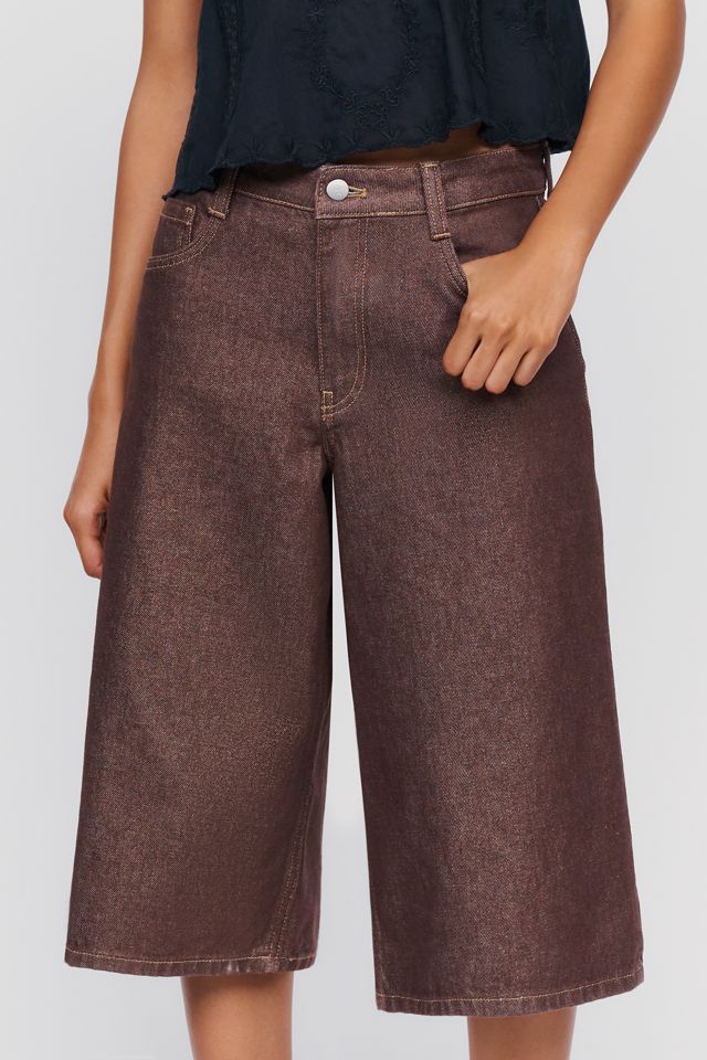 Pilcro Hazel High Rise Wide Leg Cropped Jeans #4