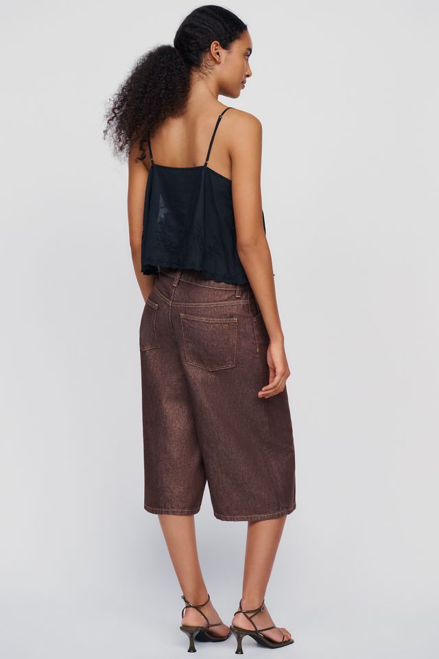 Pilcro Hazel High Rise Wide Leg Cropped Jeans #5