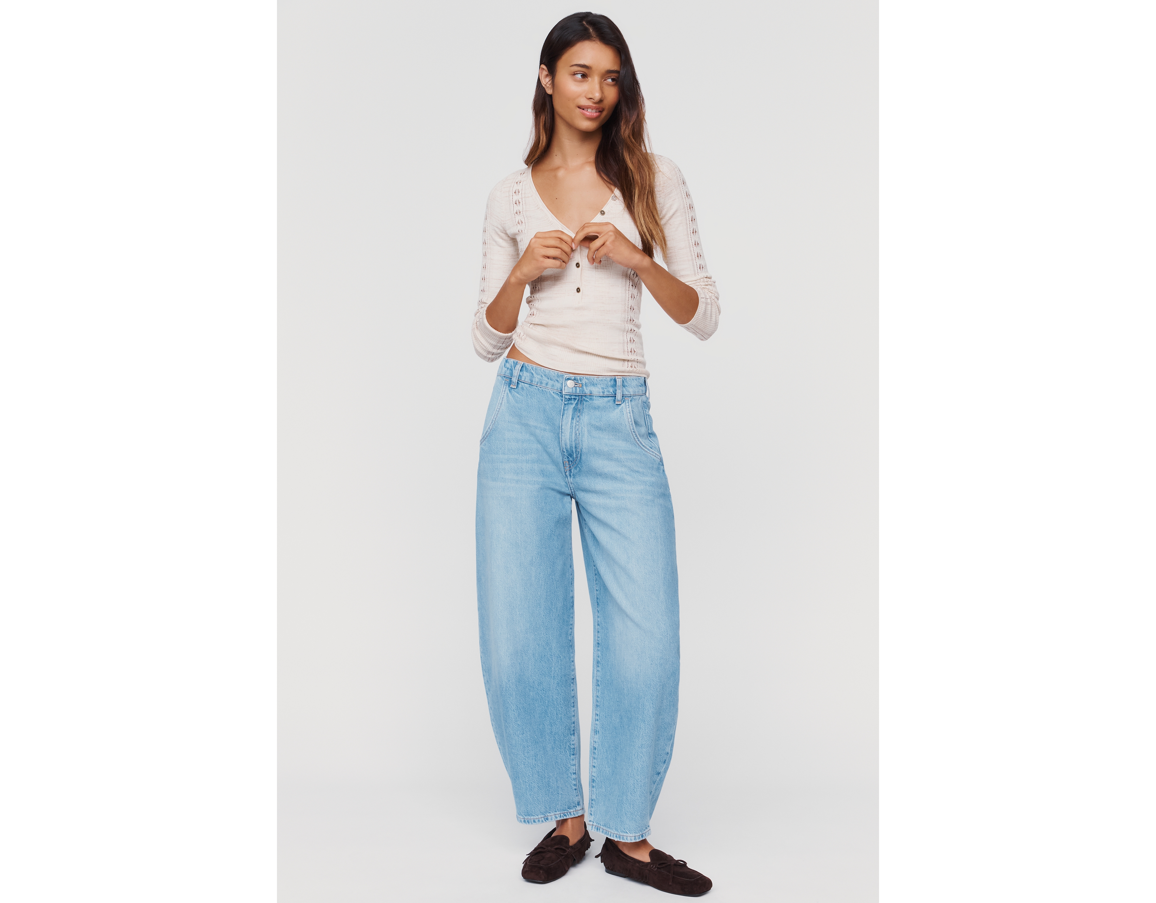 Pilcro High Rise Balloon Jeans
