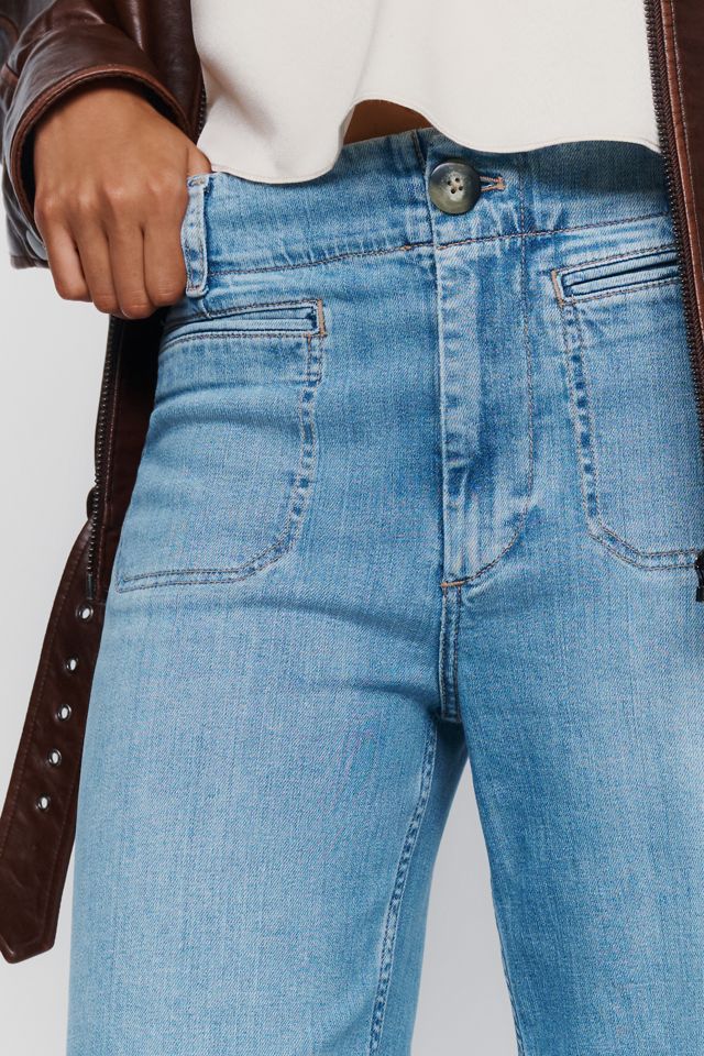 Maeve High Rise Wide Leg Welt Pocket Jeans #1