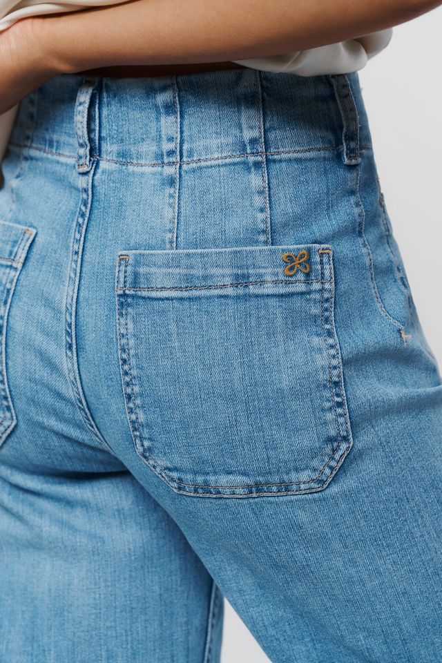 Maeve High Rise Wide Leg Welt Pocket Jeans #3