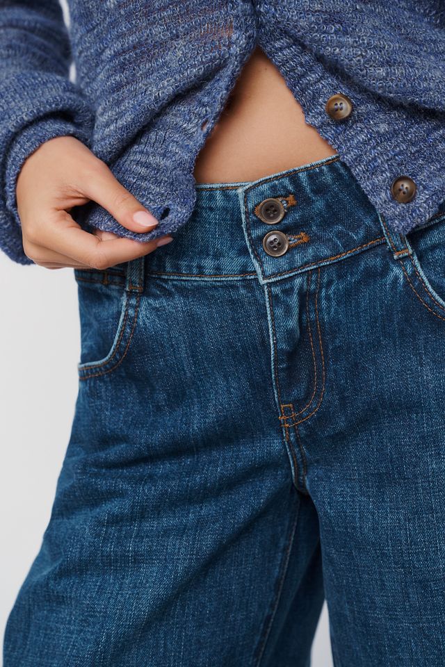 Jeans Pilcro Raver de Tiro Bajo y Pierna Ancha #1