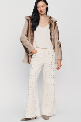 Pilcro Adi Studded High Rise Wide Leg Jeans by Anthropologie
