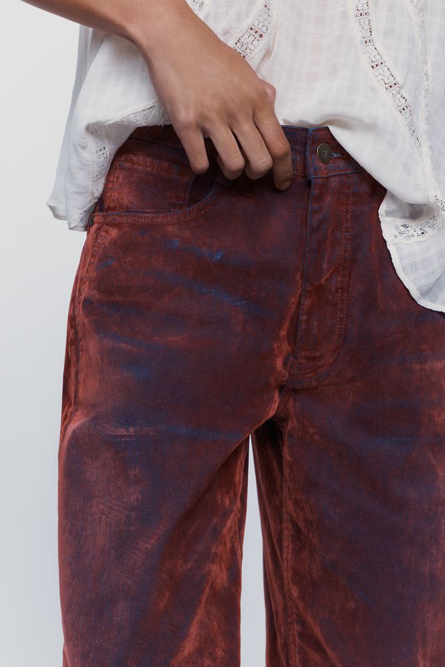 Pilcro Jules High Rise Relaxed Tapered Velvet Jeans #2